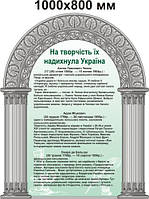 На творчество их вдохновила Украина. Стенд для кабинета зарубежной литературы