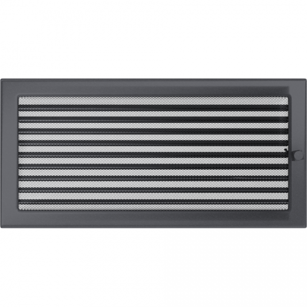 Решітка графітова з жалюзями 22x45, фото 1