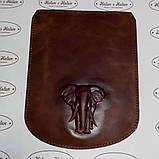 Клапан для рюкзака "Слон". Колір "Коньячний"., фото 4