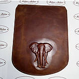 Клапан для рюкзака "Слон". Колір "Коньячний"., фото 3