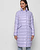 Якісна подовжена демісезонна куртка лілового кольору, фото 4