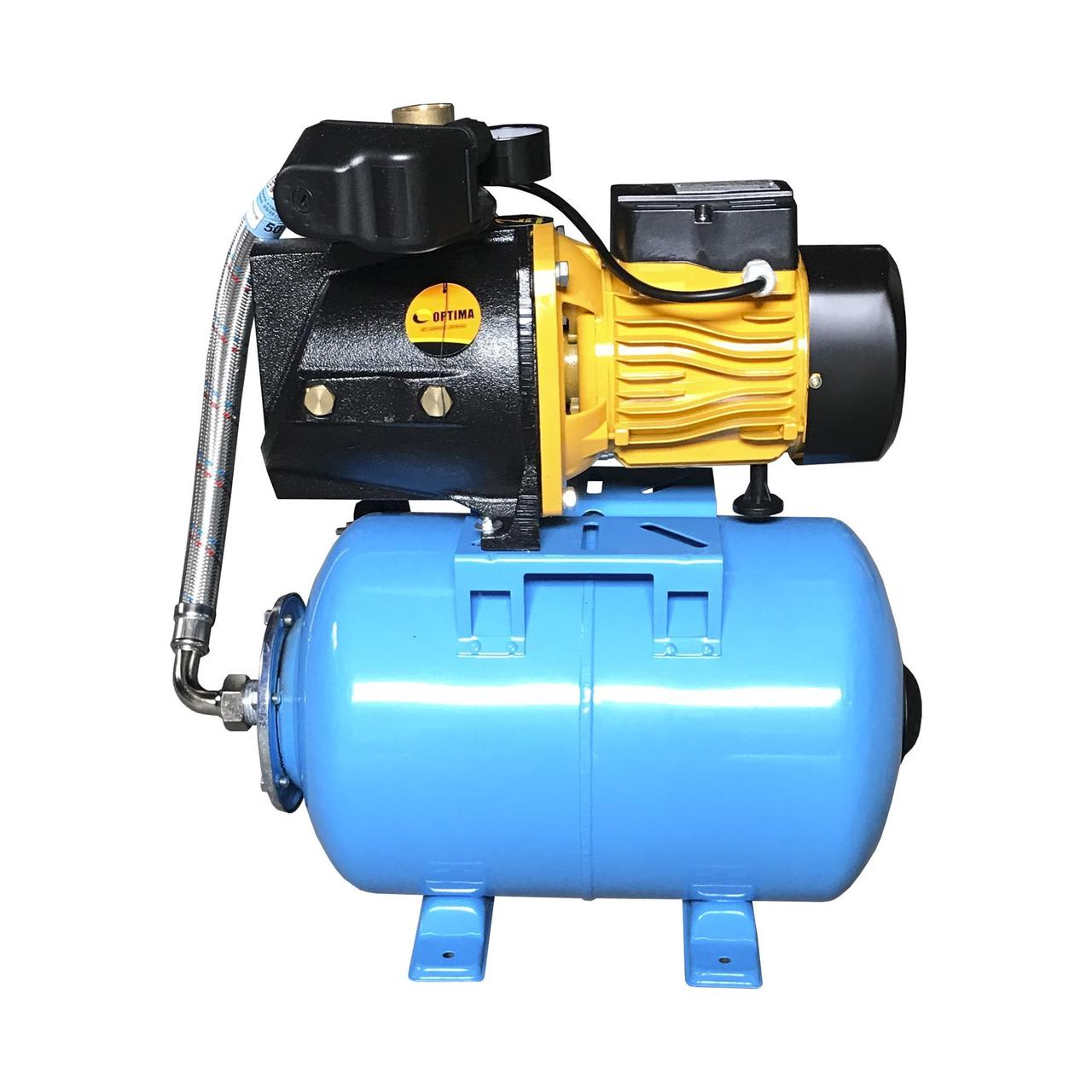 Насосна станція Optima JET100-24 1,1 кВт чавун довгий на ГРЕБОНКЕ, фото 1