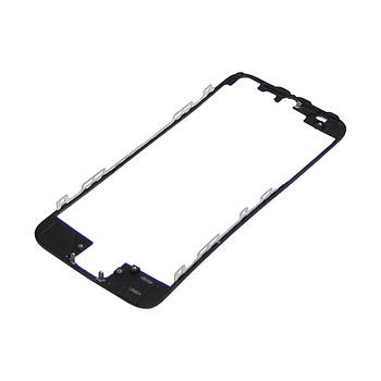 Рамка дисплея LCD iPhone 5S Black з термоклеєм