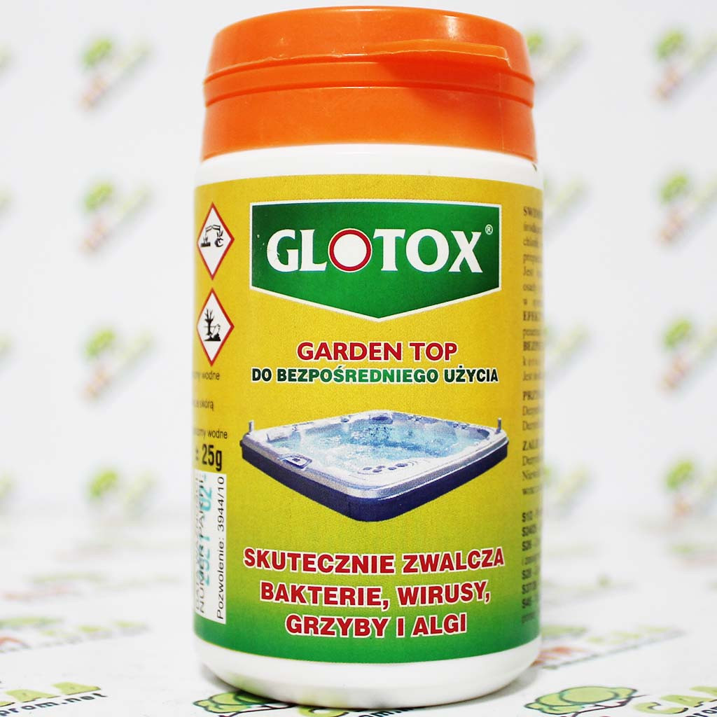Glotox Препарат проти бактерій і грибків в басейнах і SPA, 25г