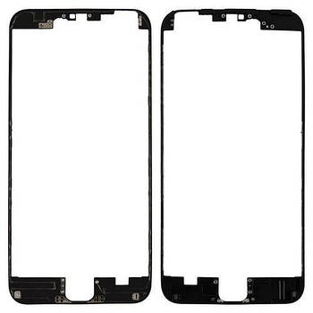 Рамка дисплея LCD iPhone 6 Plus Black з термоклеєм