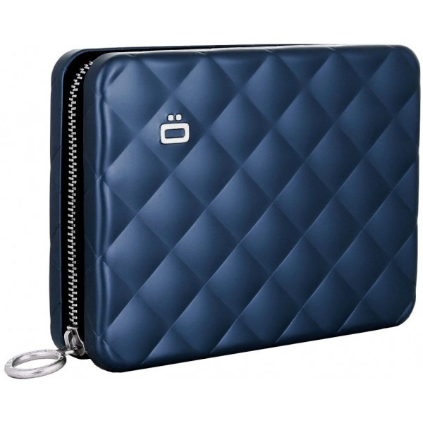 Гаманець місткий на блискавці з стьобаного алюмінію від французького бренду Ogon "Quilted Passport", фото 1