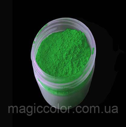 Пігмент неоновий зелений флуоресцентний НР-11.Банка 10 мл