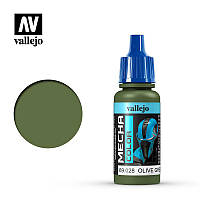 Оливково--зеленая. Атласная акриловая краска для моделей 17 мл. VALLEJO Mecha Color 69028