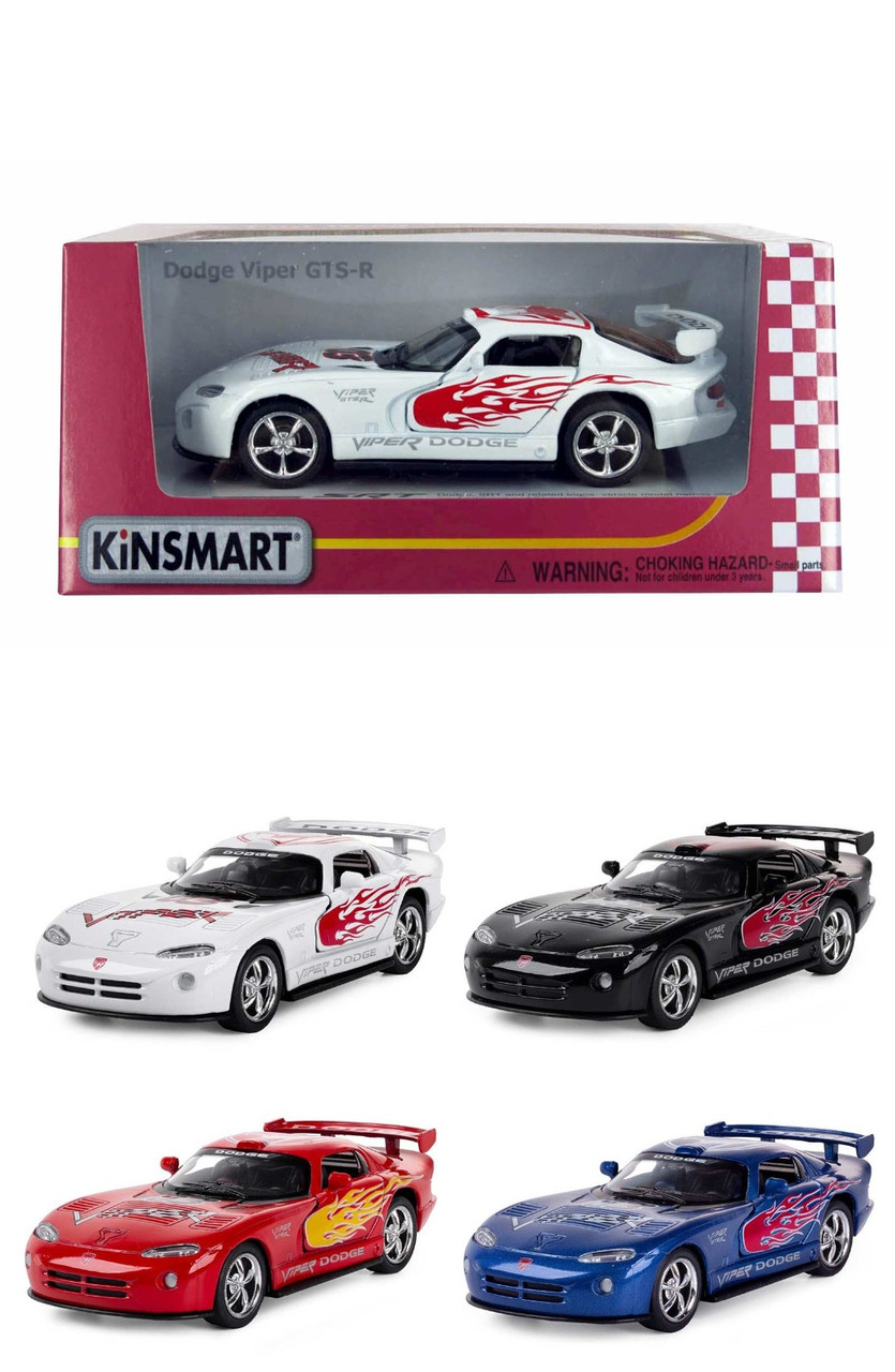 Модель Kinsmart Dodge Viper GTSR KT5039WF Металеві інерційні машинки іграшки для дітей колекційна