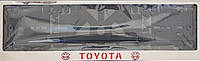 Рамка номерного знака c надписью и логотипом Toyota