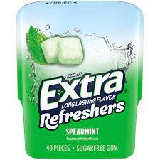 Extra Gum Refreshers Spearmint  124g