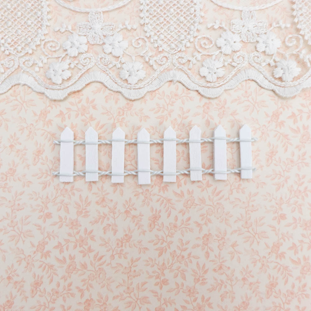 Паркан Мініатюра для Діорами 10*3 см БІЛИЙ, фото 1