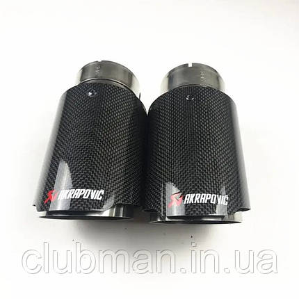 Насадка на глушник AKRAPOVIC EVO карбон, глянцева, фото 1