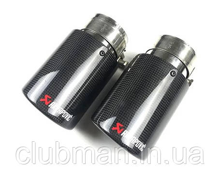 Насадка на глушник AKRAPOVIC карбон (кругла кромка), фото 1