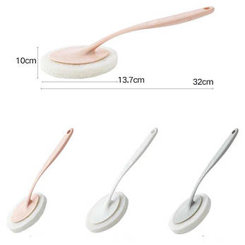 Універсальна щітка для прибирання ванної Sponge Brush Щітка для ванної умивальника туалету BF, фото 4