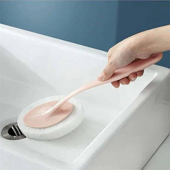 Універсальна щітка для прибирання ванної Sponge Brush Щітка для ванної умивальника туалету BF, фото 3