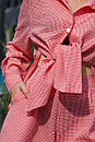 Літній жіночий рожевий костюм з шортами Лейна 42 44 46 48 розміри, фото 7