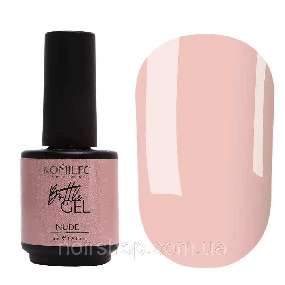 Komilfo Bottle Gel Nude, 15 мл, з пензликом