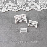 Мініатюрна лавка для діорами 2.5 см, фото 2