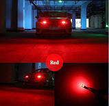 Червона T10 W5Ws обманкою LED 6-SMD автолампа світлодіодна безцокольна, фото 8