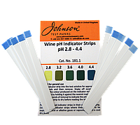 Индикаторные полоски на pH вина 2.8-4.4 JTP Wine pH Indicator Strips