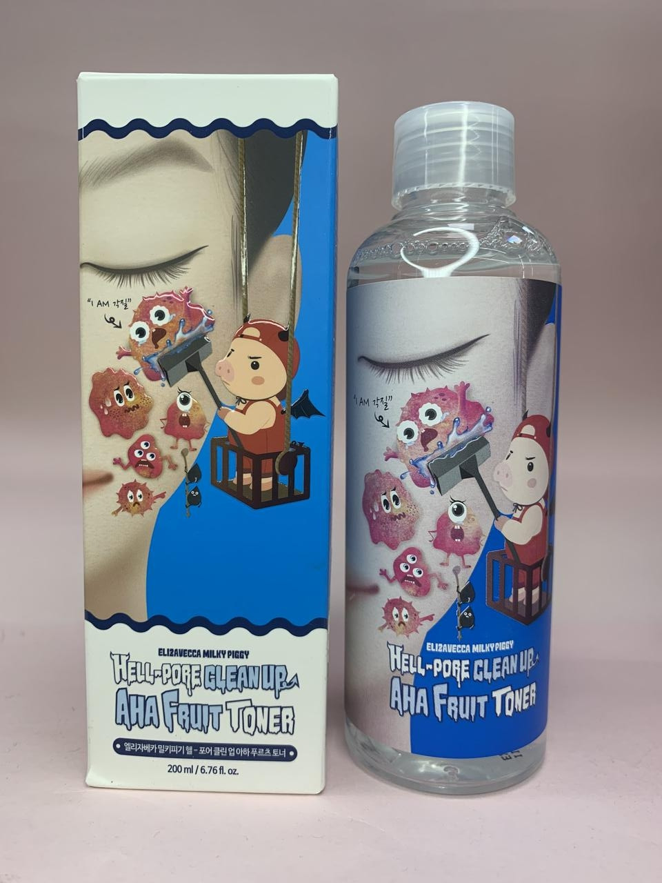 Пілінг-тонер з фруктовими кислотами Elizavecca Face Care Hell-Pore Clean Up Aha Fruit Toner 200 мл