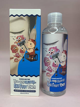 Пілінг-тонер з фруктовими кислотами Elizavecca Face Care Hell-Pore Clean Up Aha Fruit Toner 200 мл, фото 1