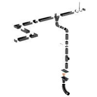 Сталева водосточна система без з'єднувачів Q Stalyo 125/80/80