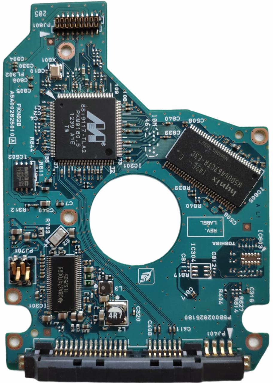 Плата HDD PCB G002825A FKN82B Toshiba MK1276GSX MK1676GSX MK2576GSX MK3276GSX MK5076GSX MK6476GSX