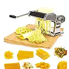 Машинка для нарізування локшини (лопшерізка) PASTA MACHINE / Ручна локшина — тестораскатка механічна ОПТ, фото 8