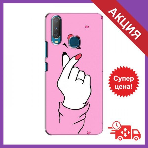 Чохол Маліновий для ViVO Y15 / Чохол для ViVO Y15 / Бампер на ViVO Y15 / Чохол для Віво Вай 15 (Малиновий фон)