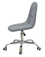 Стілець Alex Office оббивка віскоза колір сірий К-11 на колесах із регулюванням висоти дизайн Charles Eames, фото 2