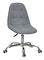 Стілець Alex Office оббивка віскоза колір сірий К-11 на колесах із регулюванням висоти дизайн Charles Eames, фото 3