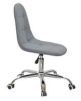 Стілець Alex Office оббивка віскоза колір сірий К-11 на колесах із регулюванням висоти дизайн Charles Eames, фото 4