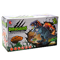 Іграшковий Динозавр «Тиранозавр» Dinosaurs ходить, несе яйця, світлові, звукові ефекти, 26 * 41 * 13 см (KQX-32), фото 7