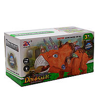 Іграшковий Динозавр «Тріцератопс» Dinosaurs, ходить, світлові та звукові ефекти, 35 * 15 * 13 см, (854B), фото 5