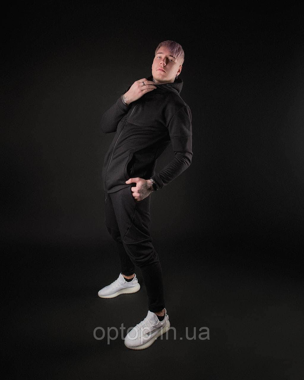 Мужской спортивный костюм на молнии с карманами и капюшоном молодежный Optop Dsquared Limit 1.0 Черный - фото 2 - id-p1450837509
