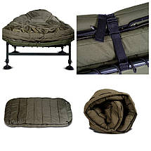 Коропова розкладачка зі спальним мішком Ranger Bed 85 Kingsize Sleep | Міцне та комфортне туристичне ліжко на 8 ніжках, фото 3