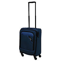 Немецкий чемодан на 4 колесах с кодовым замком 37*55*20 см. синий 2202278