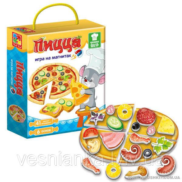 Іграшка Настільна гра магнітна "Піца" арт VT3004-02 VLADI TOYS