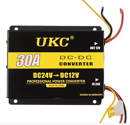 Перетворювач UKC DC/DC 24v-12v 30A / 3398