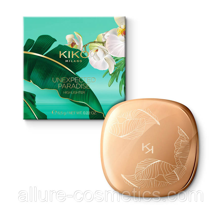 Запечений хайлайтер Kiko Milano unexpected paradise higlighter 02 Golden River