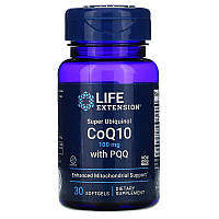 Life Extension Super Ubiquinol CoQ10 100 mg PQQ 10 mg 30 гелевих капсул