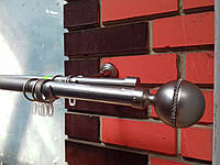 Карниз кований дворядний 25+19 сатин Калісто Кристал-2, 4м