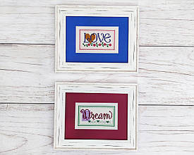 Картини вишиті хрестом "Любов і мрія"