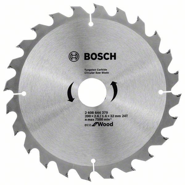 Диск пиляльний Bosch ЕСО for Wood 200х32 мм Z48, дерево