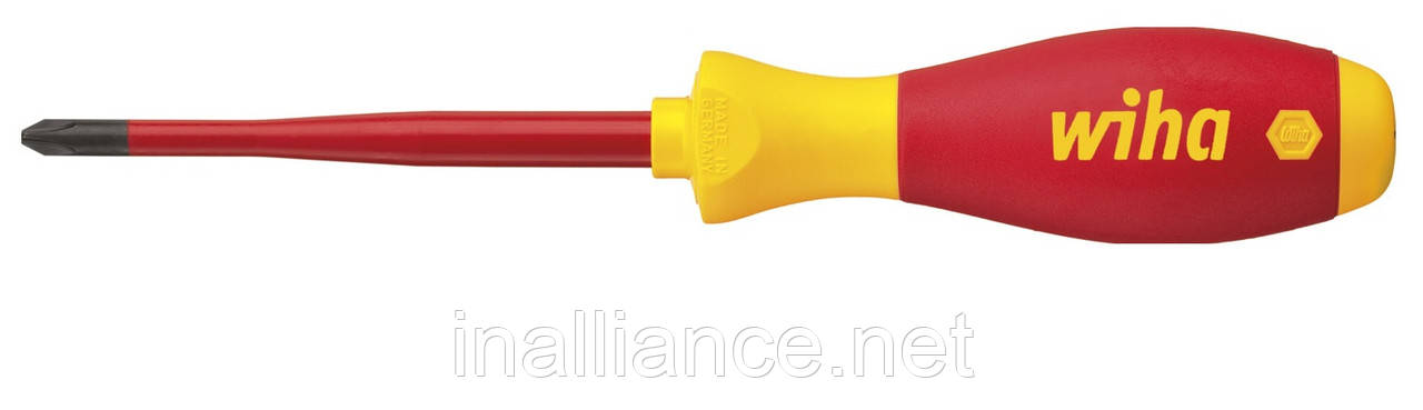 Викрутка SL/PH 1 х 80 мм для затискних гвинтів "плюс" і "мінус" SoftFinish electric slimFix Xeno Wiha 35502