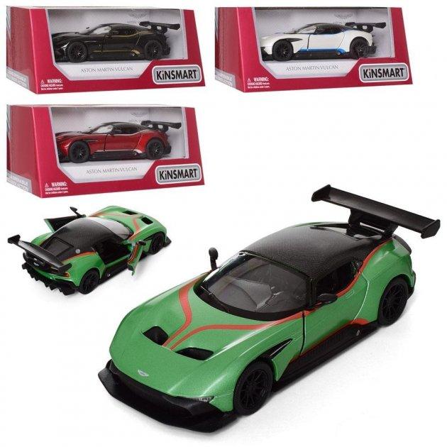 Дитяча колекційна машинка Kinsmart Aston Martin Vulcan KT5407FW машина метал інерційна відчиняються двері іграшка