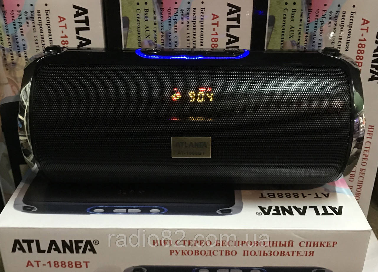 Колонка bluetooth 20W з найкращим звуком, з кращим прийомом радіо ATLANFA AT-1888