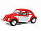 Дитяча колекційна машинка Kinsmart Volkswagen Beetle Classic KT5373w металева інерційна відчиняються двері іграшка, фото 3